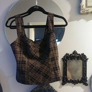 Nanette Lapore Plaid Bustier